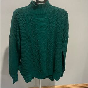 Green Cable Knit Sweater (326)
